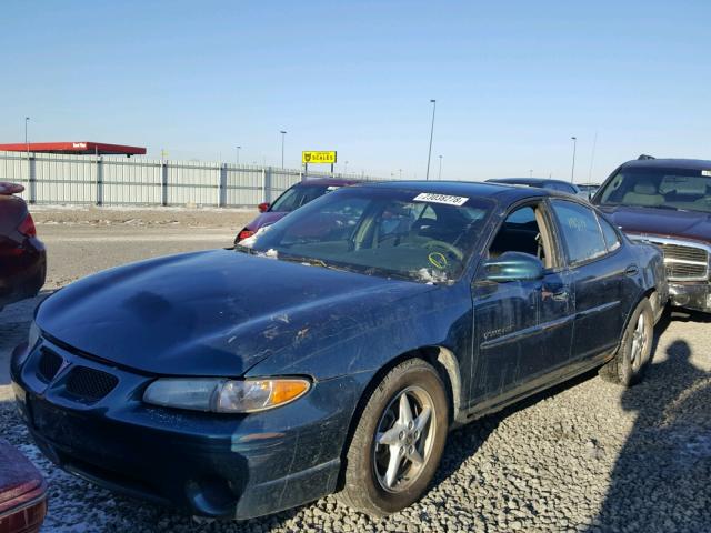 1G2WK52J22F189374 - 2002 PONTIAC GRAND PRIX GREEN photo 2