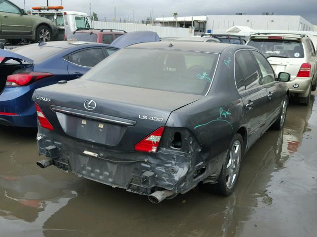 JTHBN36F155009449 - 2005 LEXUS LS 430 BLACK photo 4