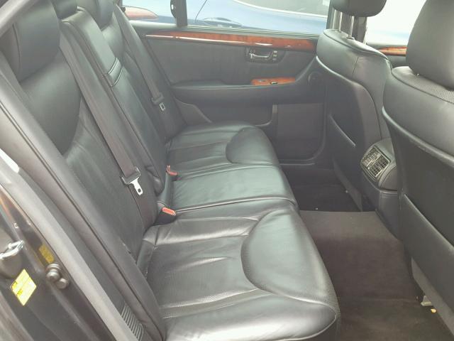 JTHBN36F155009449 - 2005 LEXUS LS 430 BLACK photo 6