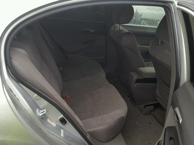 JHMFA16506S006201 - 2006 HONDA CIVIC LX SILVER photo 6