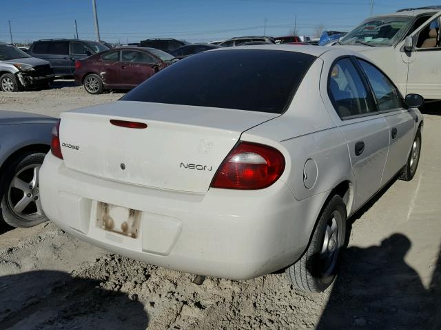 1B3AS26C24D639539 - 2004 DODGE NEON BASE WHITE photo 3