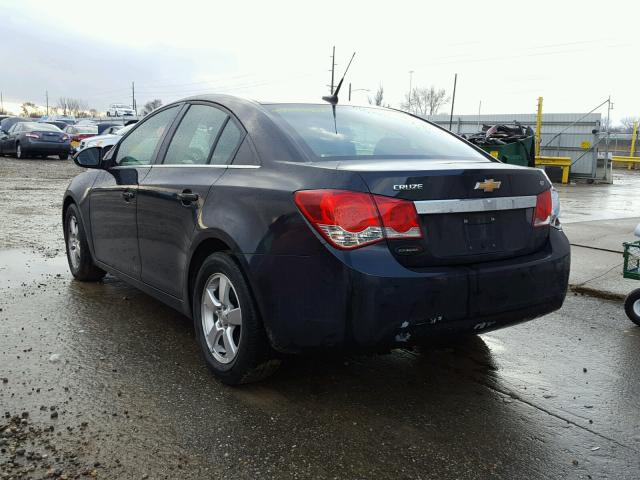 1G1PF5SC2C7197419 - 2012 CHEVROLET CRUZE LT BLACK photo 3