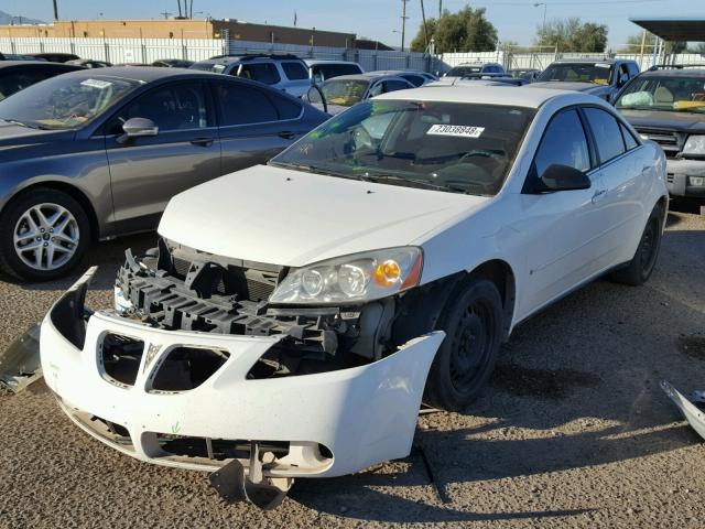 1G2ZF55B664161195 - 2006 PONTIAC G6 SE WHITE photo 2