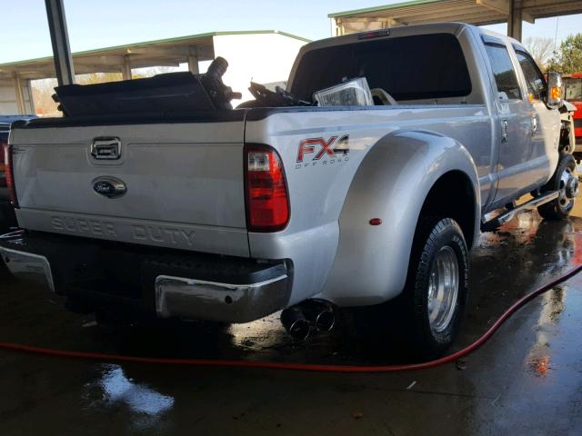 1FT8W3DT5FEB42797 - 2015 FORD F350 SUPER SILVER photo 4