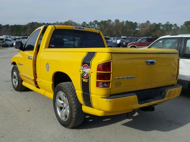 1D7HA16D34J260642 - 2004 DODGE RAM 1500 S YELLOW photo 3