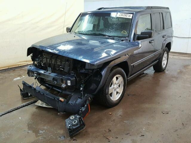 1J8HG48K48C217808 - 2008 JEEP COMMANDER BLUE photo 2