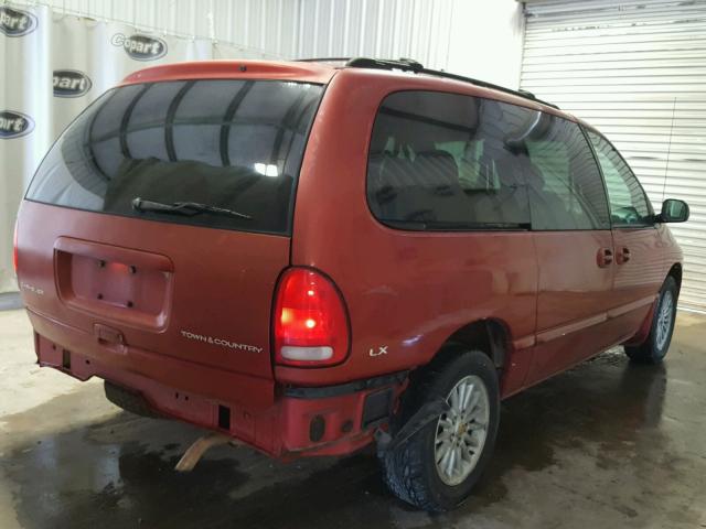 1C4GP44G0YB538805 - 2000 CHRYSLER TOWN & COU RED photo 4