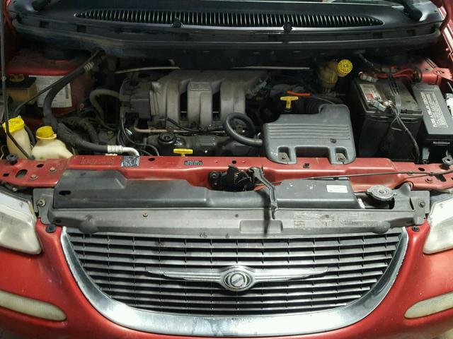 1C4GP44G0YB538805 - 2000 CHRYSLER TOWN & COU RED photo 7