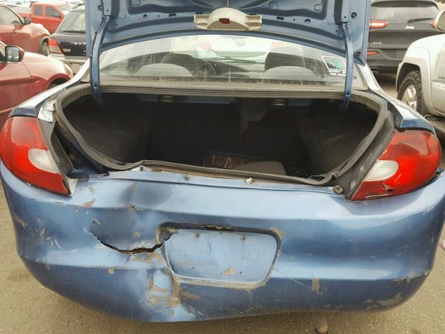 1B3ES56C72D648186 - 2002 DODGE NEON ES BLUE photo 9