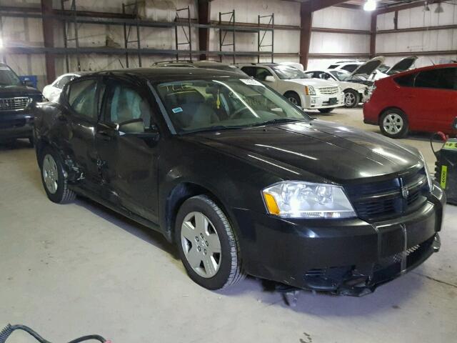 1B3LC46KX8N166062 - 2008 DODGE AVENGER SE BLACK photo 1