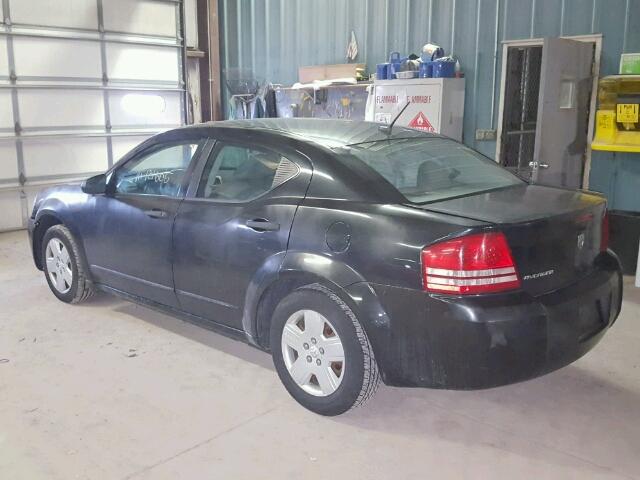 1B3LC46KX8N166062 - 2008 DODGE AVENGER SE BLACK photo 3