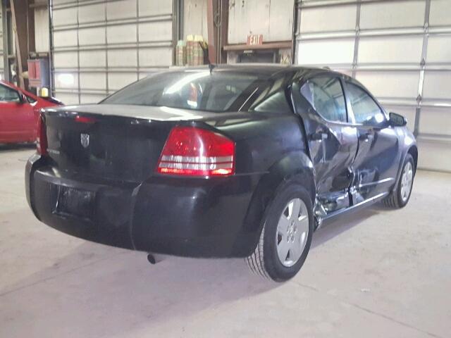 1B3LC46KX8N166062 - 2008 DODGE AVENGER SE BLACK photo 4