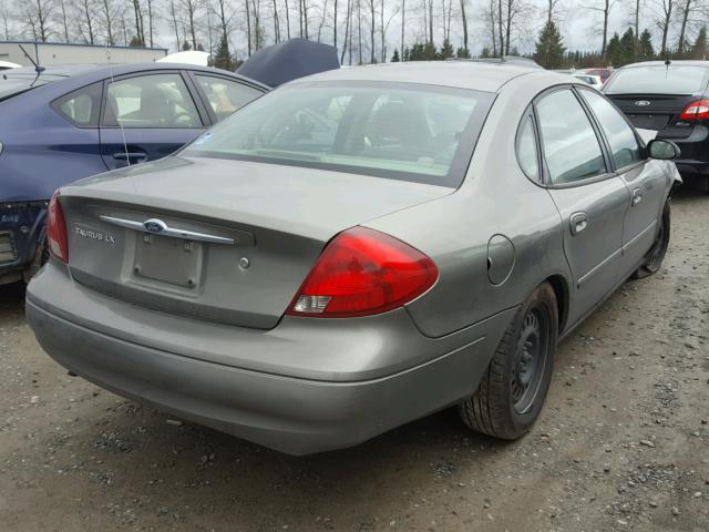 1FAFP52U62A145520 - 2002 FORD TAURUS LX SILVER photo 4