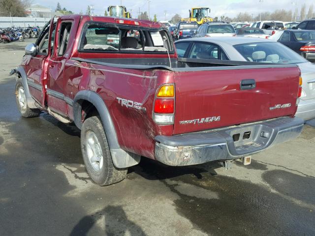 5TBBT44101S148781 - 2001 TOYOTA TUNDRA ACC RED photo 3