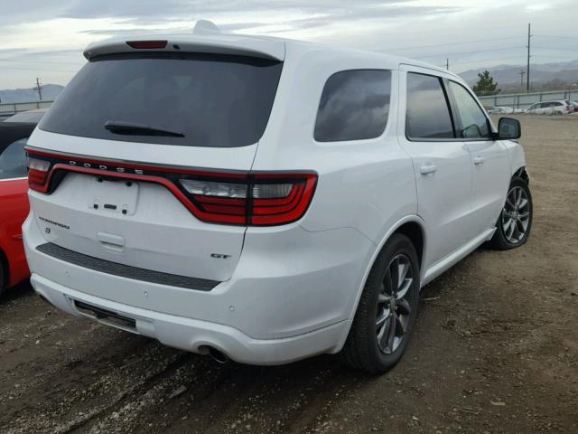 1C4RDJDG4JC133191 - 2018 DODGE DURANGO GT WHITE photo 4