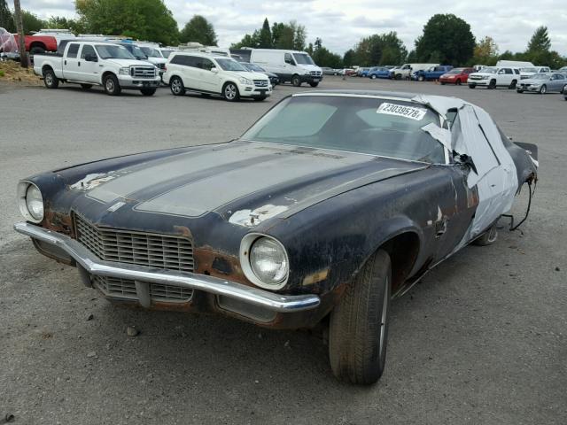 12487DL505425 - 1970 CHEVROLET CAMERO Z28 BLACK photo 2