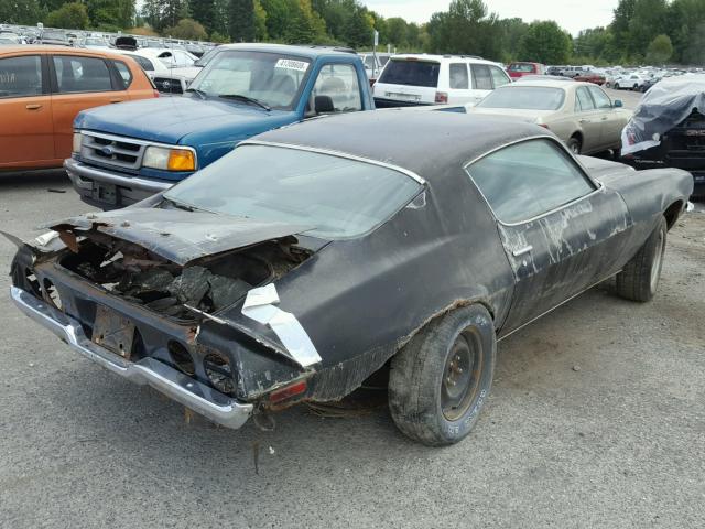 12487DL505425 - 1970 CHEVROLET CAMERO Z28 BLACK photo 4