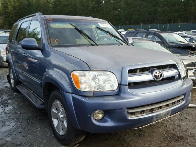 5TDZT34A55S259767 - 2005 TOYOTA SEQUOIA SR BLUE photo 1