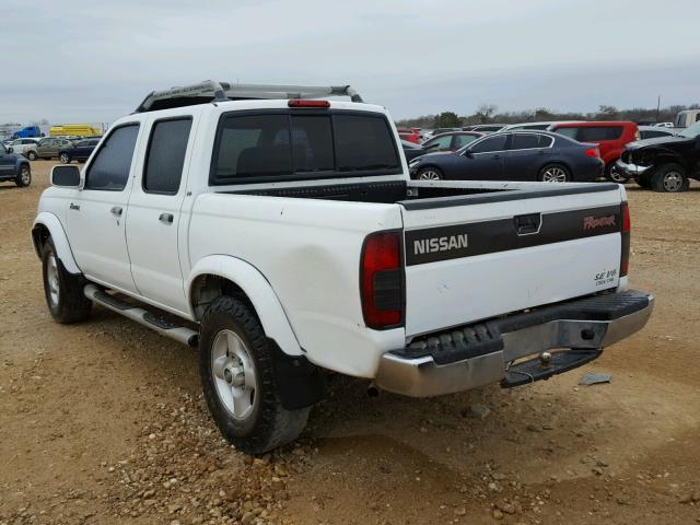 1N6ED27T6YC379406 - 2000 NISSAN FRONTIER C WHITE photo 3