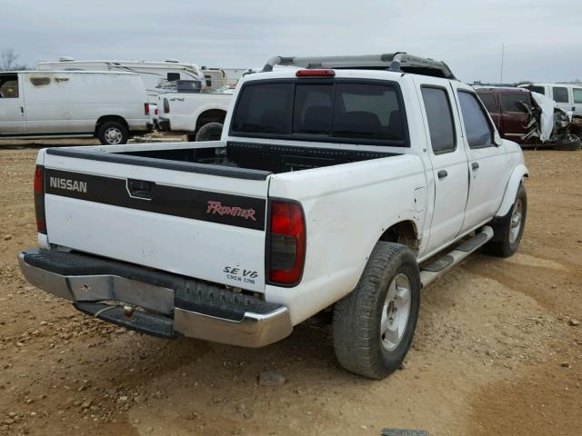 1N6ED27T6YC379406 - 2000 NISSAN FRONTIER C WHITE photo 4