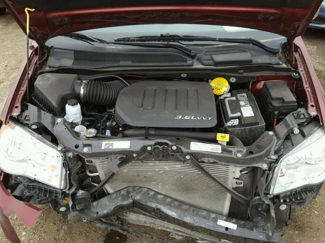 2C4RDGCG4HR806910 - 2017 DODGE GRAND CARA MAROON photo 7