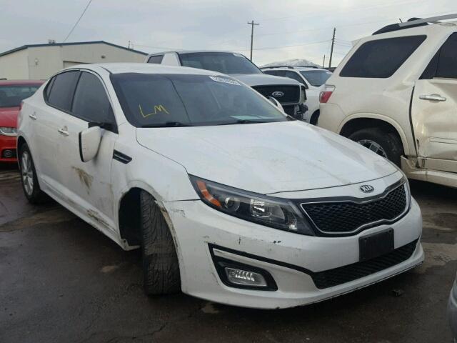 5XXGN4A78EG297639 - 2014 KIA OPTIMA EX WHITE photo 1