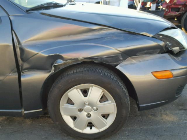 1FAHP31N17W342564 - 2007 FORD FOCUS ZX3 GRAY photo 9