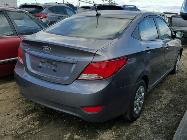 KMHCT4AE0HU311272 - 2017 HYUNDAI ACCENT SE GRAY photo 4