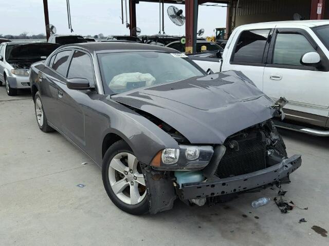 2C3CDXBG6EH303411 - 2014 DODGE CHARGER SE GRAY photo 1