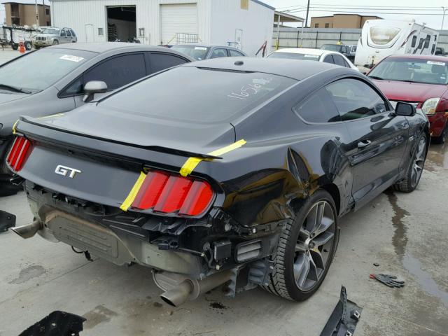 1FA6P8CF6F5424756 - 2015 FORD MUSTANG GT BLACK photo 4