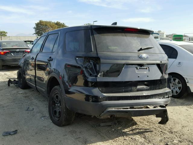 1FM5K8AR1GGB43855 - 2016 FORD EXPLORER P BLACK photo 3