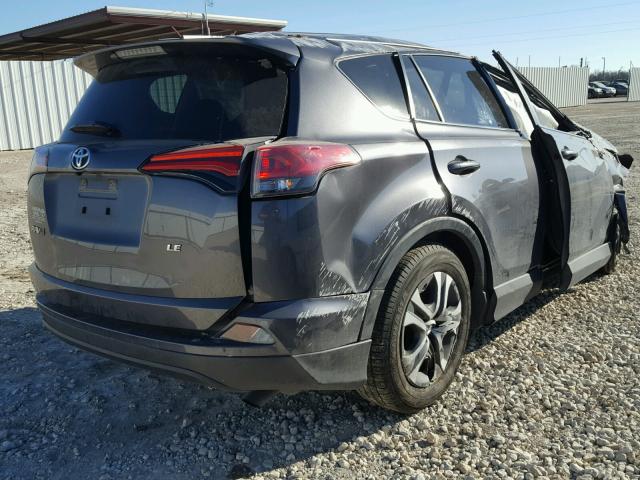 JTMZFREV4GJ094385 - 2016 TOYOTA RAV4 LE GRAY photo 4