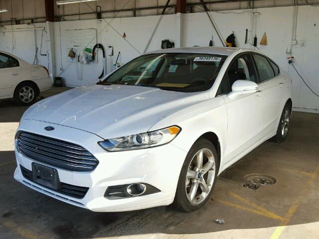 3FA6P0H7XER357514 - 2014 FORD FUSION SE WHITE photo 2