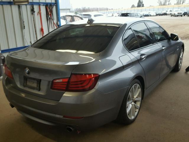 WBAFU7C59BDU53525 - 2011 BMW 535 XI GRAY photo 4