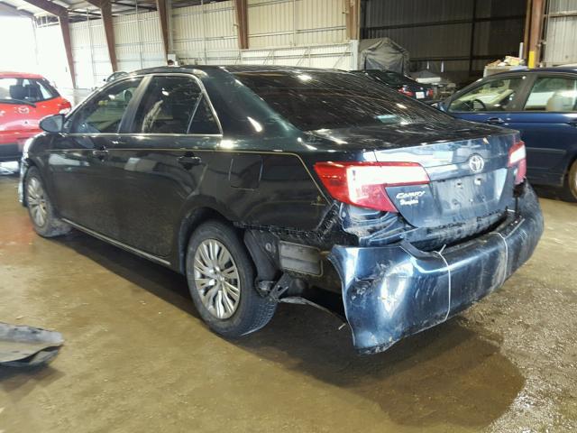 4T4BF1FK3ER424988 - 2014 TOYOTA CAMRY L BLACK photo 3