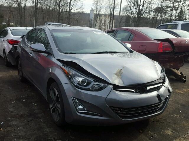 KMHDH4AH0GU488726 - 2016 HYUNDAI ELANTRA SE GRAY photo 1