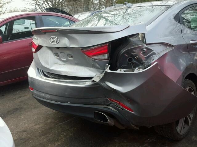 KMHDH4AH0GU488726 - 2016 HYUNDAI ELANTRA SE GRAY photo 9