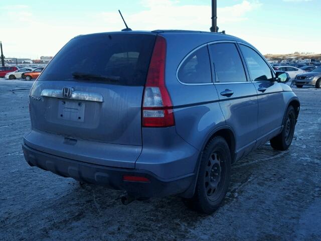 JHLRE48797C102717 - 2007 HONDA CR-V EXL BLUE photo 4