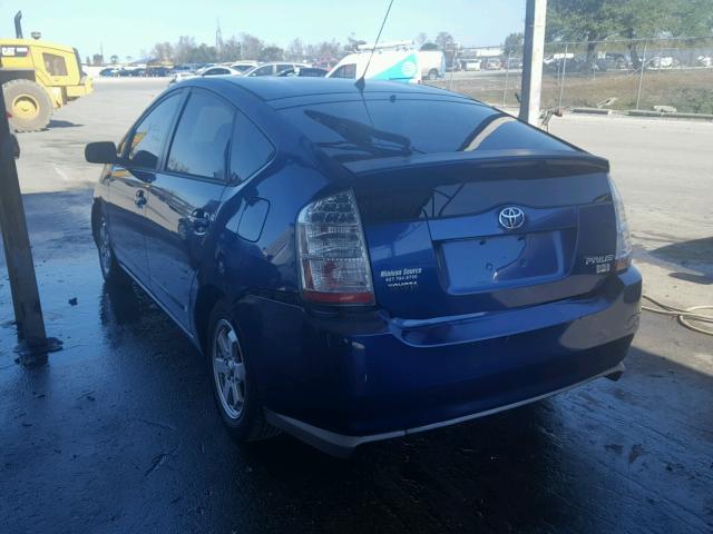 JTDKB20U297830212 - 2009 TOYOTA PRIUS BLUE photo 3