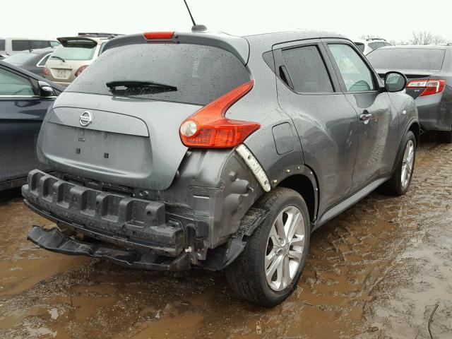 JN8AF5MR0BT023518 - 2011 NISSAN JUKE S GRAY photo 4