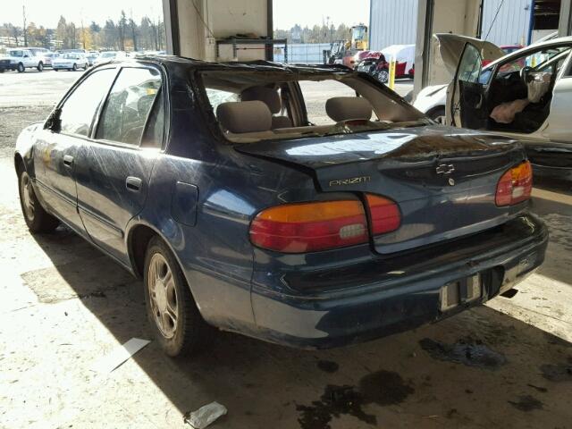1Y1SK5282YZ438511 - 2000 CHEVROLET GEO PRIZM 蓝色 照片 3