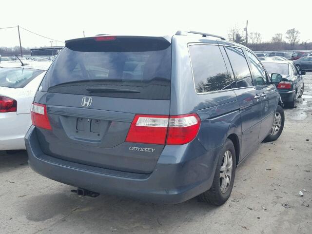 5FNRL38655B419852 - 2005 HONDA ODYSSEY EX GRAY photo 4