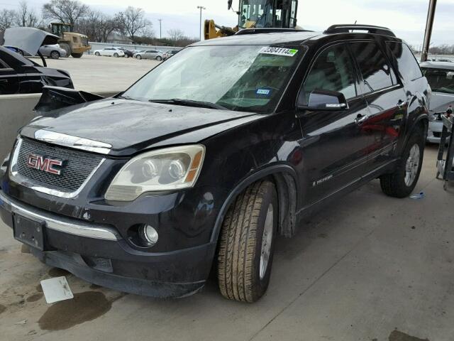 1GKEV33788J130765 - 2008 GMC ACADIA SLT BLACK photo 2