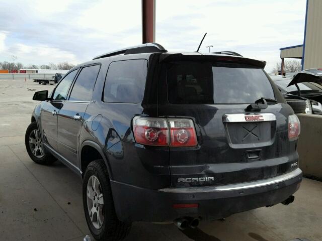 1GKEV33788J130765 - 2008 GMC ACADIA SLT შავი ფოტო 3