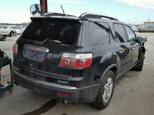 1GKEV33788J130765 - 2008 GMC ACADIA SLT BLACK photo 4