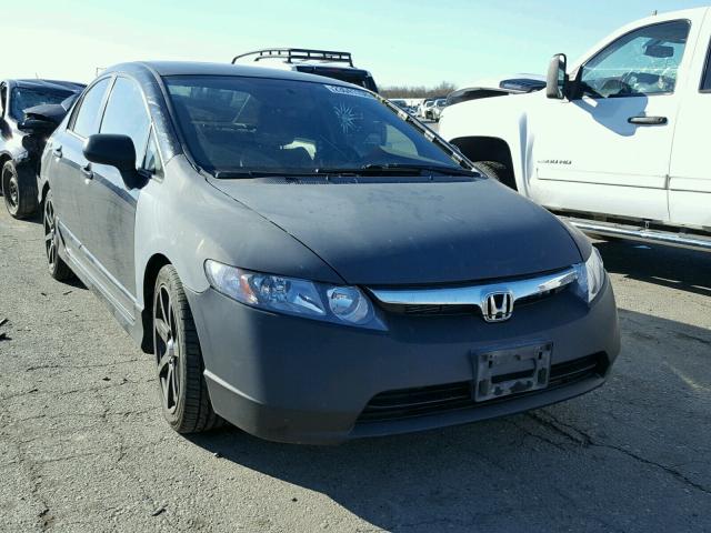 1HGFA16507L126272 - 2007 HONDA CIVIC LX BLACK photo 1