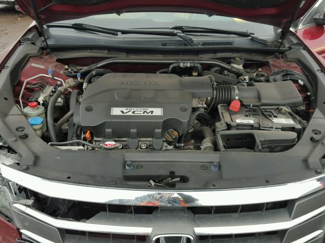 5J6TF1H31AL005346 - 2010 HONDA ACCORD CRO MAROON photo 7