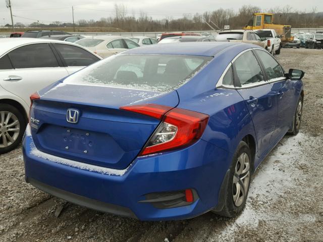 19XFC2F52GE036192 - 2016 HONDA CIVIC LX BLUE photo 4