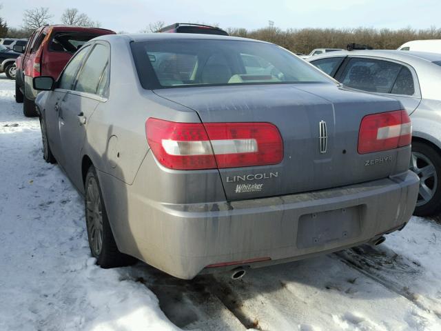 3LNHM26146R617666 - 2006 LINCOLN ZEPHYR GRAY photo 3