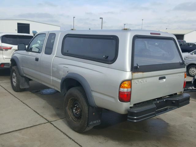 5TEWN72N02Z027151 - 2002 TOYOTA TACOMA XTR SILVER photo 3